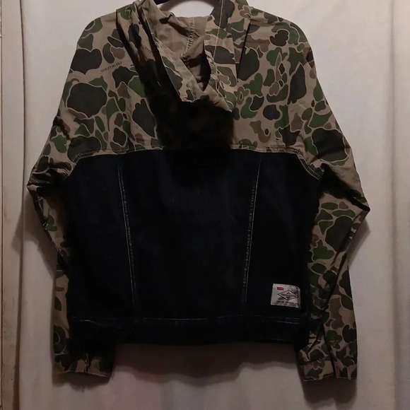 Levis Size S Justin Timberlake Camo Jacket Fresh Leaves outerwear - Picture 6 of 6